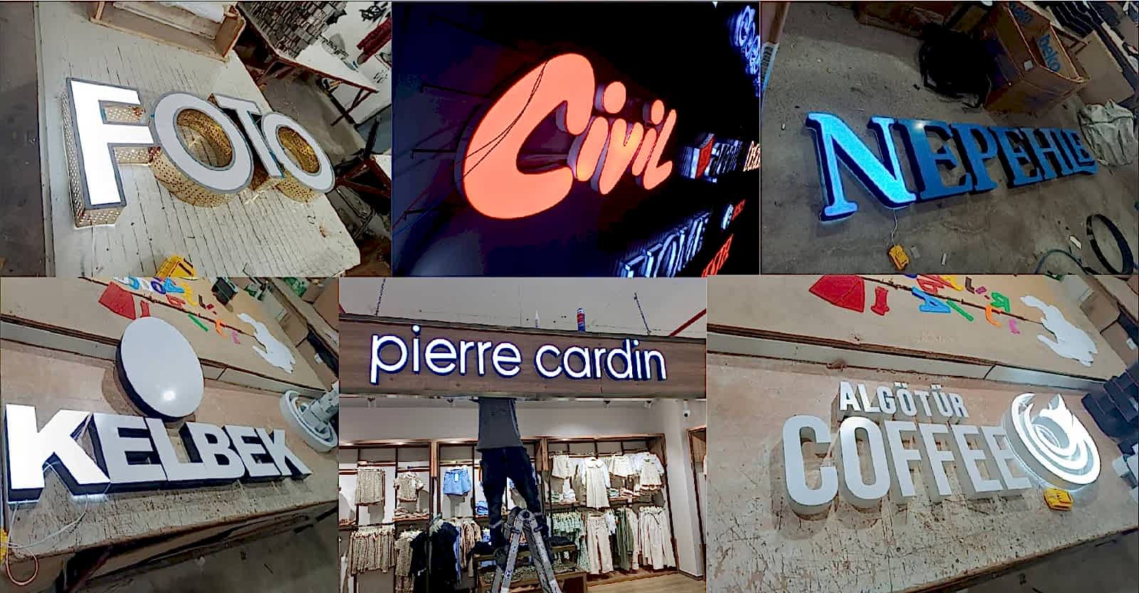 Pleksi Kutu Harf  Tabela